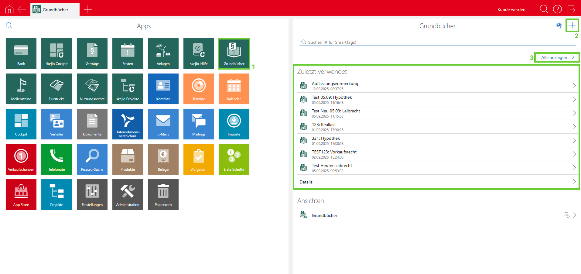 Neues Grundbuch anlegen oder Liste der bereits angelegten Grundbücher ansehen.png